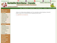 Tablet Screenshot of canada.mylifeherbal.com